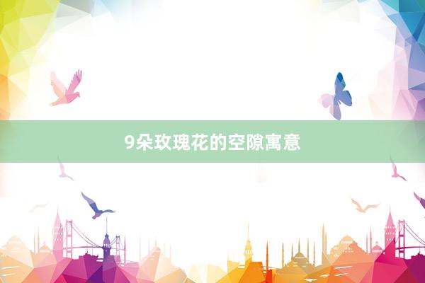 9朵玫瑰花的空隙寓意